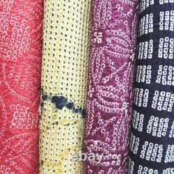 Bundle 12pcs Silk Vintage Full Shibori Haori Wholesale Bulk Free Shipping #463