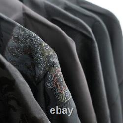 Bundle 15pcs Silk Black Haori Jacket Wholesale Bulk Free Express Shipping #253