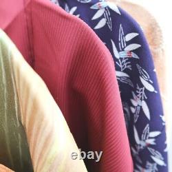 Bundle 15pcs Silk Colored Haori Jacket Wholesale Bulk Free Shipping #343