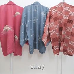 Bundle 15pcs Silk Colored Haori Jacket Wholesale Bulk Free Shipping #352
