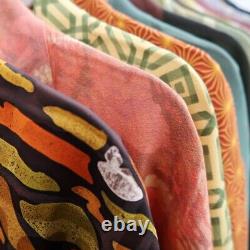 Bundle 15pcs Silk Colored Haori Jacket Wholesale Bulk Free Shipping #366