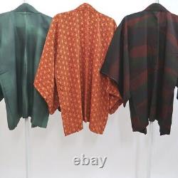 Bundle 15pcs Silk Colored Haori Jacket Wholesale Bulk Free Shipping #366