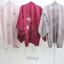 Bundle 15pcs Silk Colored Haori Jacket Wholesale Bulk Free Shipping #394