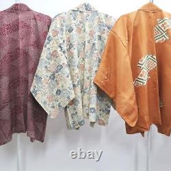 Bundle 15pcs Silk Haori Jacket Wholesale Bulk Free Shipping #478