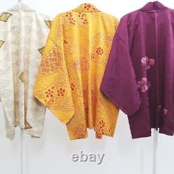 Bundle 15pcs Silk Haori Jacket Wholesale Bulk Free Shipping #514