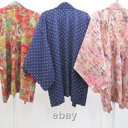 Bundle 15pcs Silk Haori Jacket Wholesale Bulk Free Shipping #634