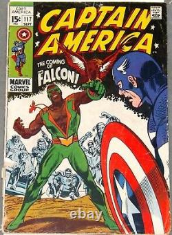 CAPTAIN AMERICA #117 119 1st Appearance of The Falcon 1969 MCU Marvel #comics