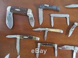 CASE XX KNIVES 33 Count Hardware Store Display Knife Casexx Pocket & Hunting