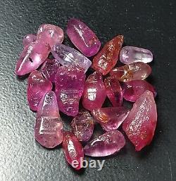 CEYLON RUBY 17.40ct -18pcs SMALL CRYSTAL WHOLESALE PRICE STONE LOT- SRI-LANKA