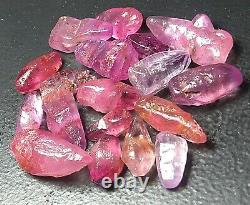 CEYLON RUBY 17.40ct -18pcs SMALL CRYSTAL WHOLESALE PRICE STONE LOT- SRI-LANKA