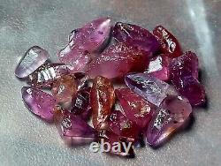 CEYLON RUBY 17.40ct -18pcs SMALL CRYSTAL WHOLESALE PRICE STONE LOT- SRI-LANKA