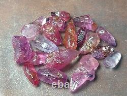 CEYLON RUBY 17.40ct -18pcs SMALL CRYSTAL WHOLESALE PRICE STONE LOT- SRI-LANKA