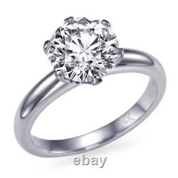 CHRISTMAS 0.80 CT D SI1 Diamond Ring 14K White Gold Solitaire 54128018