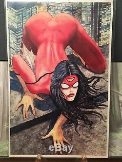 COMBO Spider-woman #1 (Milo Manara) CGC 9.8 Comic + Poster + Pin
