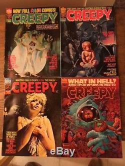CREEPY Magazine & Various HORROR Mags (Lot Of 38) VAMPIRELLA PSYCHO DRACULA