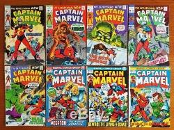 Captain Marvel 1-37, 44-47, 49-51, 53-56, 58-61 Silver Bronze Age 52 Comics Lot