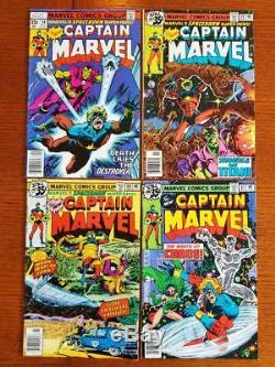 Captain Marvel 1-37, 44-47, 49-51, 53-56, 58-61 Silver Bronze Age 52 Comics Lot
