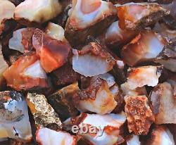 Carnelian Large Rough Rocks for Tumbling Bulk Wholesale 1LB options