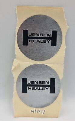 Cars Jensen Interceptor Badge & Brochure, Jensen Healey Wheel Centre Sticker
