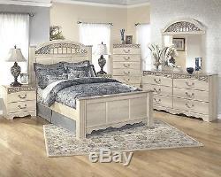Catalina Traditional Light Opulent Finish 5 Piece Queen Bedroom Set Collection
