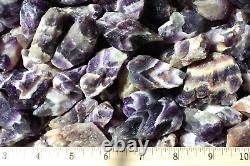Chevron Amethyst Rough Rocks for Tumbling Bulk Wholesale 1LB options
