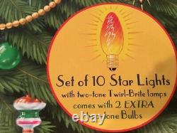 Christopher Radko, Shiny Brite Lights, Twirl-brite Star Light Set, Christmas, New