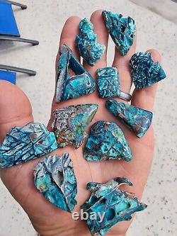 Chrysocolla Copper, Wholesale Lot of Semi Polished