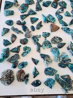 Chrysocolla Copper, Wholesale Lot of Semi Polished