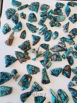 Chrysocolla Copper, Wholesale Lot of Semi Polished