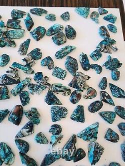 Chrysocolla Copper, Wholesale Lot of Semi Polished