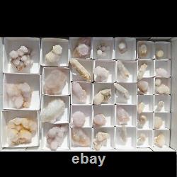 Citrine and White SPIRIT QUARTZ Cactus Crystal Wholesale 34 pcs CCFlat72