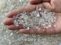 Clear Quartz Semi Tumbled Gemstone Mini Chips 5 10 mm, Wholesale Bulk Lot