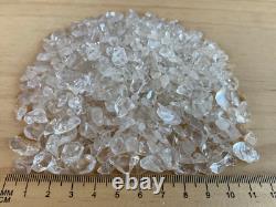 Clear Quartz Semi Tumbled Gemstone Mini Chips 5 10 mm, Wholesale Bulk Lot
