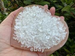 Clear Quartz Semi Tumbled Gemstone Mini Chips 5 10 mm, Wholesale Bulk Lot