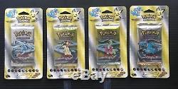 Collectible Pokemon Trading Cards! 4 Pack lot! NEO GENESIS! 2000! NISP! MINT
