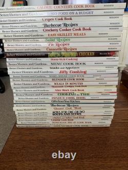 Collection of 30 Better Homes and Gardens cookbooks, 1960's, 70's VG-EX