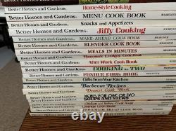 Collection of 30 Better Homes and Gardens cookbooks, 1960's, 70's VG-EX