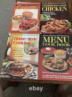 Collection of 30 Better Homes and Gardens cookbooks, 1960's, 70's VG-EX