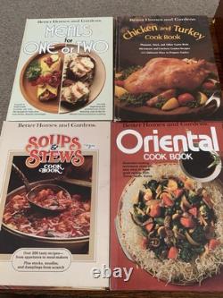 Collection of 30 Better Homes and Gardens cookbooks, 1960's, 70's VG-EX