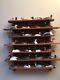 Collection Of 30 Signed Hand Carved Painted Wooden Duck Decoys On Display Shelf