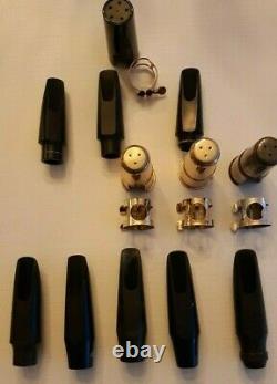 Collection of new and vintage mouthpieces Meyer New York, Selmer, Jody and more
