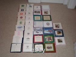Complete Set / Lot (40) White House Historical Association Ornaments 1981 2020