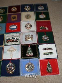 Complete Set / Lot (43) White House Historical Association Ornaments 1981 2020