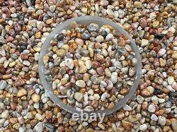Crazy Lace Agate Semi Tumbled Gemstone Mini Chips 5 10 mm, Wholesale Bulk Lot