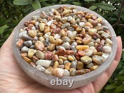 Crazy Lace Agate Semi Tumbled Gemstone Mini Chips 5 10 mm, Wholesale Bulk Lot