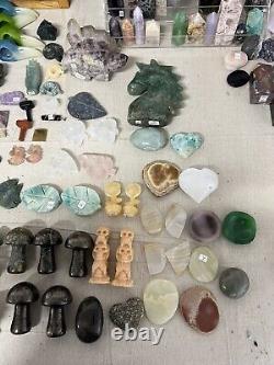 Crystal Mixed Carving Bundle Lot. (wholesale, Discount) Aprox 281 Pieces