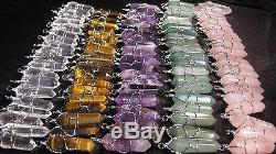 Crystal Point Silver Wire Wrap Wrapped Charms WHOLESALE Bulk 100 Pendants LOT