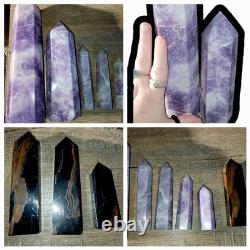 Crystal Wholesale Price! Lepedolite, Kunzite, Blue Tiger Eye Towers. U. S Seller
