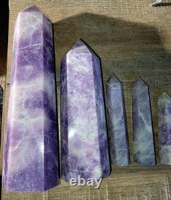 Crystal Wholesale Price! Lepedolite, Kunzite, Blue Tiger Eye Towers. U. S Seller