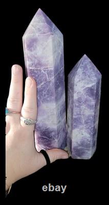 Crystal Wholesale Price! Lepedolite, Kunzite, Blue Tiger Eye Towers. U. S Seller